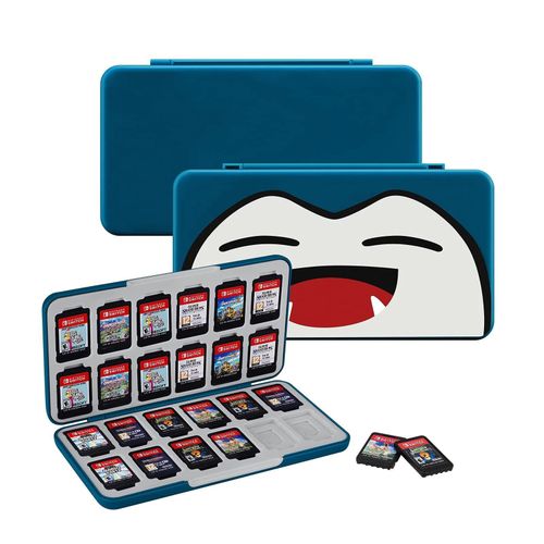 Étui De Rangement Pour Cartes De Jeu Compatible Avec Nintendo Switch Oled Model/Switch Lite, Boîte De Protection Avec 24 Emplacements (Bleu)