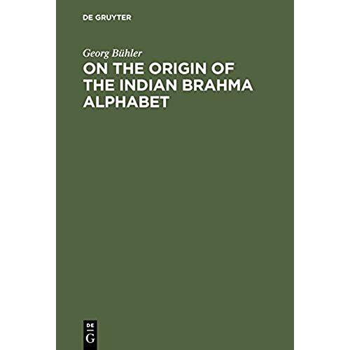 On The Origin Of The Indian Brahma Alphabet