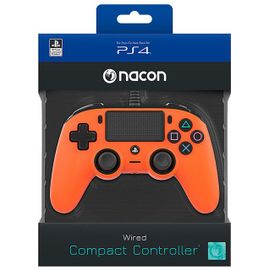 Manette Filaire Compacte Nacon Orange Pour Ps4
