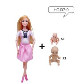 11,5 Pouces De Mode, Multifonctions, Articulations, Grossesse, Bébé Bébé Bébé Princesse Barbie