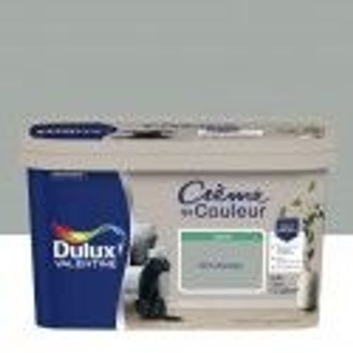 Peinture décoration finition crème de couleur satin gris alpaga 2.5l DULUX VALENTINE