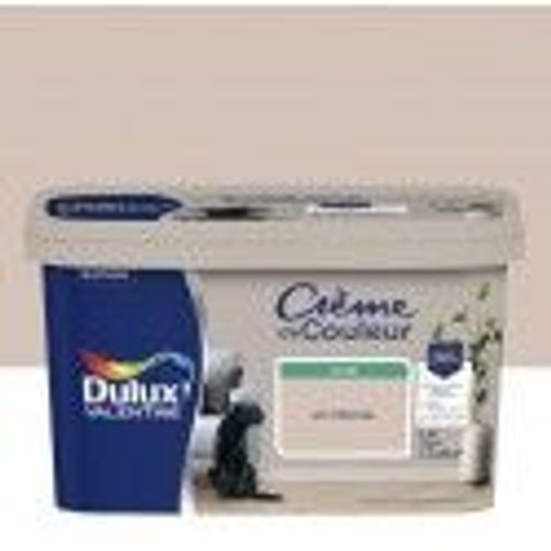 Peinture décoration finition crème de couleur satin lin intense 2.5l DULUX VALENTINE