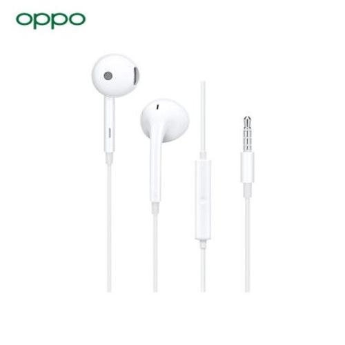 Ecouteurs Oppo Filaires USB C, Micro + Bouton Multifonction - Blanc