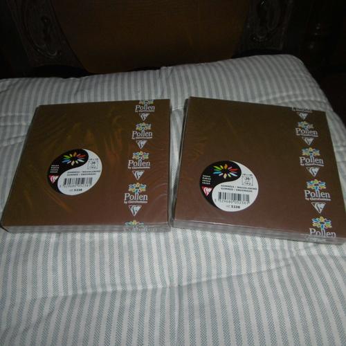 Paquet De 20 Enveloppes 140x140mm 120grs Cacao N° 5238 Pollen Lot De 2