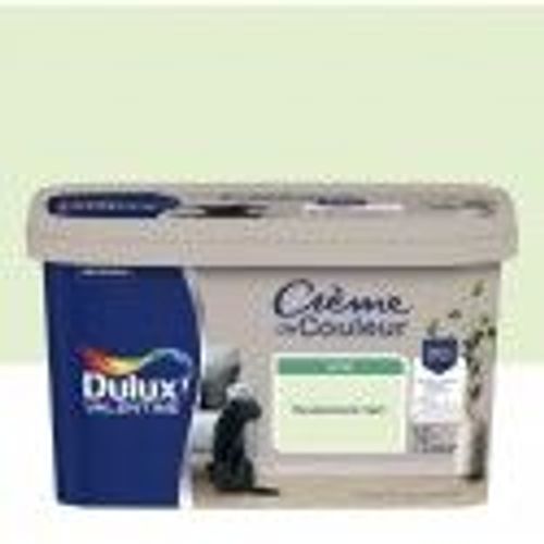 Peinture décoration finition crème de couleur satin tendrement vert 2.5l DULUX VALENTINE