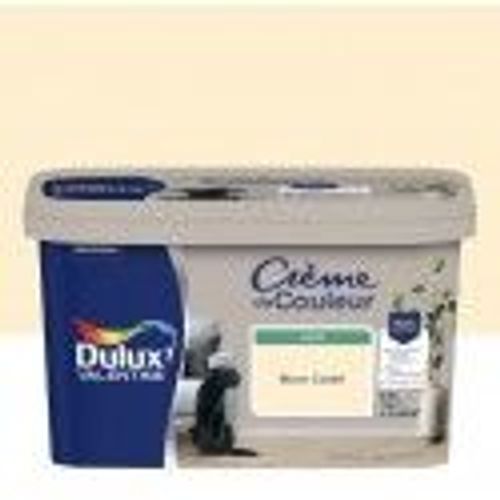 Peinture décoration finition crème de couleur satin blanc cassé 2.5l DULUX VALENTINE