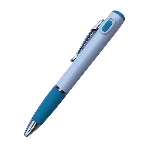 Stylo À Bille À Lumière Led Blanche,Accessoires D'infirmière,Stylo À Bille Torsadé,Fonction Cadeau,Publicitaire,Plastique - Type Bleu