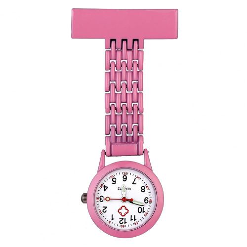 Montre De Poche Pour Infirmière Shoe En Acier Inoxydable,Revers,Mouvement À Quartz,Haute Qualité,Or,Unisexe,Accessoire De Robe À La Mode - Type Rose