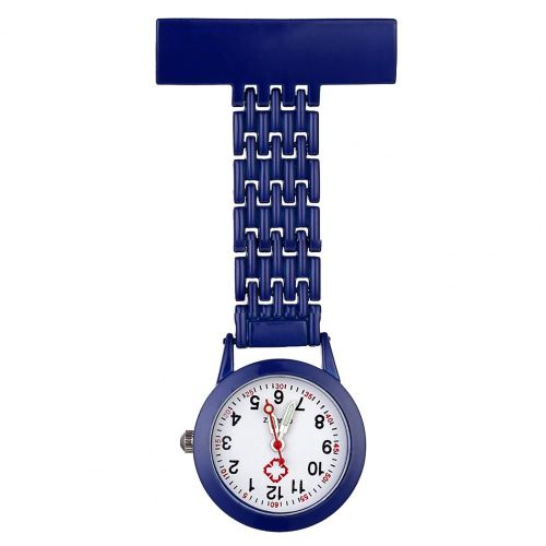 Montre De Poche Pour Infirmière Shoe En Acier Inoxydable,Revers,Mouvement À Quartz,Haute Qualité,Or,Unisexe,Accessoire De Robe À La Mode - Type Dark Blue