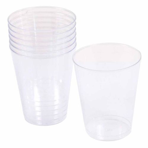 Paris Prix - Lot De 6 Verres À Eau Réutilisable "Plastique" 33cl Transparent