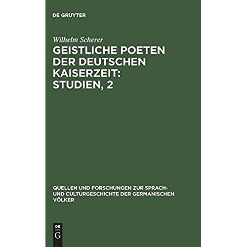 Geistliche Poeten Der Deutschen Kaiserzeit : Studien, 2