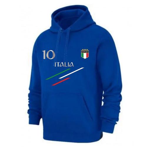 Sweat À Capuche Homme Italie Bleu Royal