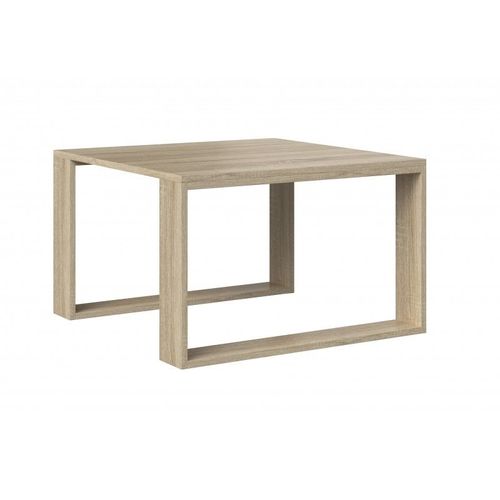 Alada - Table Basse Carrée Style Industriel - 67x67x40 Cm - Table Basse En Décor Bois - Sonoma
