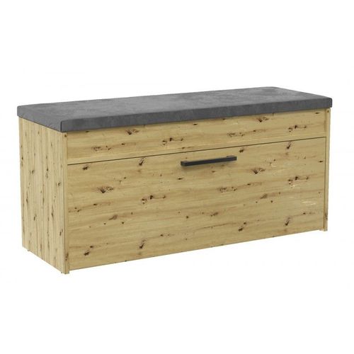 Parmi - Meuble À Chaussures Style Scandinave Entrée - 100x35x49 - Banc Avec Rangement - Chêne