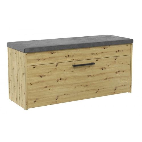 Parmi - Meuble À Chaussures Style Scandinave Entrée - 100x35x49 - Banc Avec Rangement - Chêne