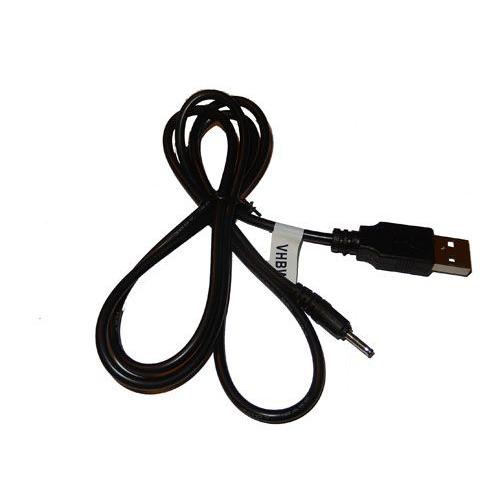 vhbw Câble de charge USB compatible avec CUBE U9GT2, U9GT5 II, U30GT Mini, U35GT, U39GT, U8S, U9GT, U9GT3, U9GT4 tablette - 100 cm, noir