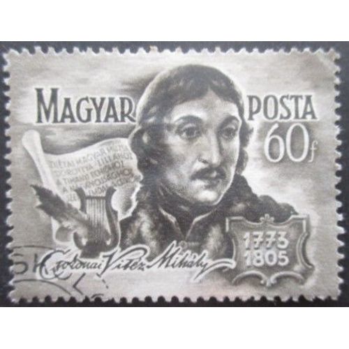 Hongrie N°1179 Poète Michel Csokonai Oblitéré