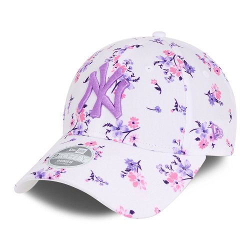 New Era 9forty Damen Cap - Floral New York Yankees Blanc