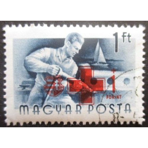Hongrie N°1216 Croix Rouge Oblitéré