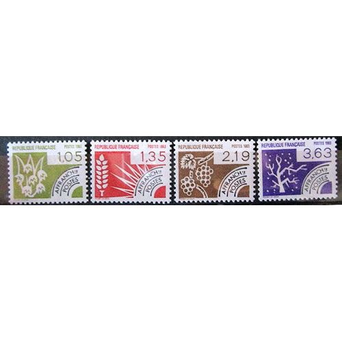 1983. Série Complète Préob178 À Préob181: Les Quatre Saisons.