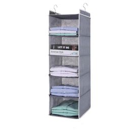 Sac En Tissu De Garde-Robe Rideau De Rangement Suspendu,Vêtements De Type Sac Suspendu,Multicouche,Artefact De Rangement Pour Dortoir D'étudiant - Type Color 1-C