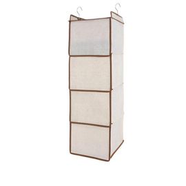 Sac En Tissu De Garde-Robe Rideau De Rangement Suspendu,Vêtements De Type Sac Suspendu,Multicouche,Artefact De Rangement Pour Dortoir D'étudiant - Type Color 2-B