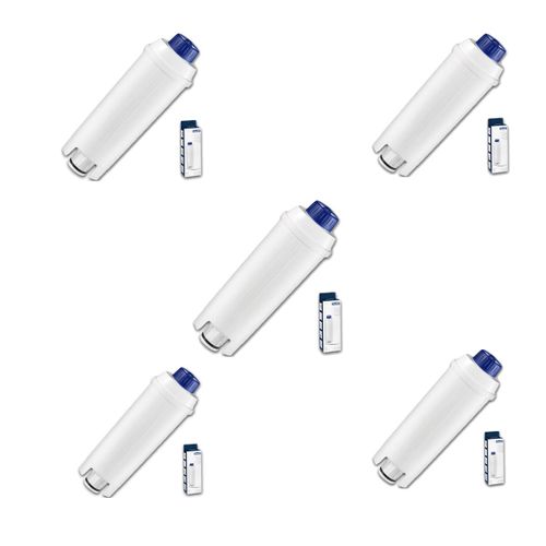 Lot de 5 filtres adoucisseur d'eau modèles ECAM Cafetière Expresso (5513292811 DELONGHI)