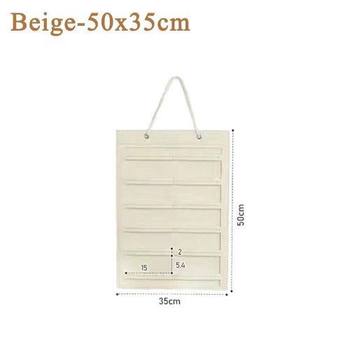 Cintre De Rangement Mural Pour Coiffure,Carte De Cheveux,Sac De Décoration En Feutre,Grande Capacité,Dortoir,Évaluation Peu Encombrante - Type Beige-50x35cm #A