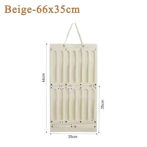 Cintre De Rangement Mural Pour Coiffure,Carte De Cheveux,Sac De Décoration En Feutre,Grande Capacité,Dortoir,Évaluation Peu Encombrante - Type Beige-66x35cm #A
