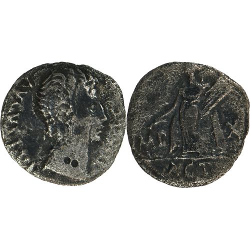 Rome - Denier - Auguste - Imp X | Act - Apollon Actien - Lyon - 15 Bc - Ric0171a - 21-264