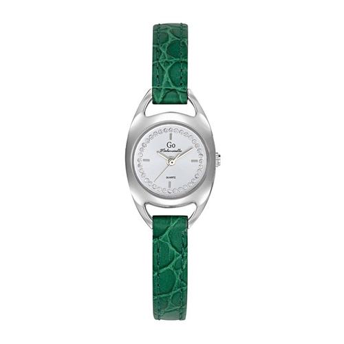 Go Girl Montre Femme Acier Cuir Vert 699488