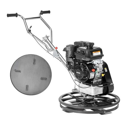 Truelle à Gaz-VEVOR-Modèle Autoportée de 24 po avec Plateau Flottant-6 CV pour Finition de Béton Lisse-Orange