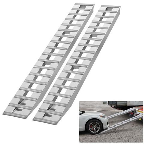 Rampes En Aluminium-Vevor-2745 X 380 X 82 Mm-Charge 4535,9 Kg-Pour Moto/Moto Tout-Terrain/Remorque/Vtt/Utv