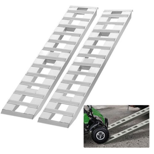 Rampes En Aluminium-Vevor-1830 X 380 X 63 Mm-Charge 2721,6 Kg-Pour Moto/Moto Tout-Terrain/Remorque/Vtt/Utv