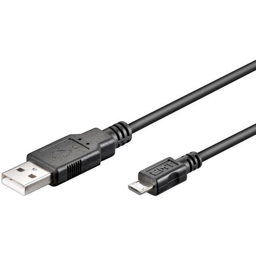 MicroConnect - Micro USB Cable, Black, 5m - Câbles USB