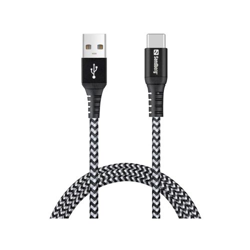 Sandberg - Survivor USB-C- USB-A Cable 1M - Câbles USB C