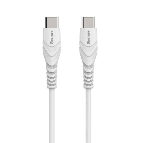 eSTUFF - USB-C - C Cable 2,0m White - Câbles USB C