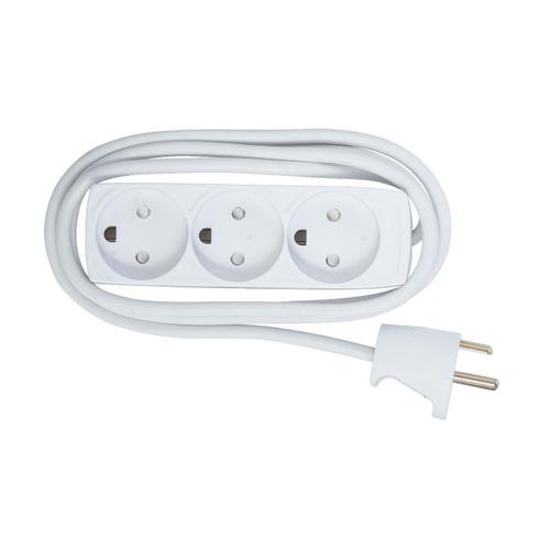 MicroConnect - 3-way Danish Power Strip 5m - Barres d'alimentation