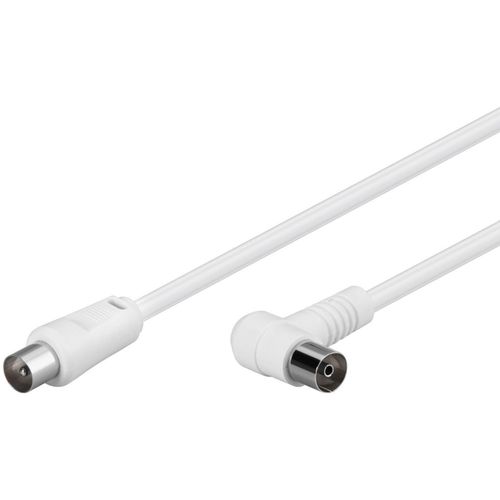 MicroConnect - Coax Cable 1.5m White Angled - Câbles coaxial