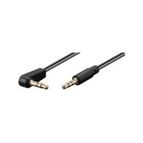 MicroConnect - 3.5mm Minijack Cable 1m 90° - Câbles audio