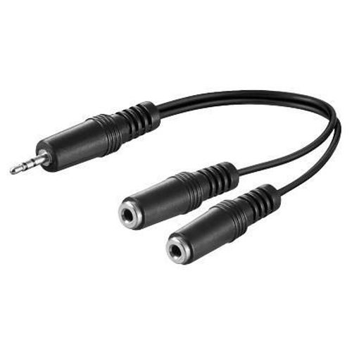 MicroConnect - 3.5mm Minijack Adapter, 0.2m - Câbles audio