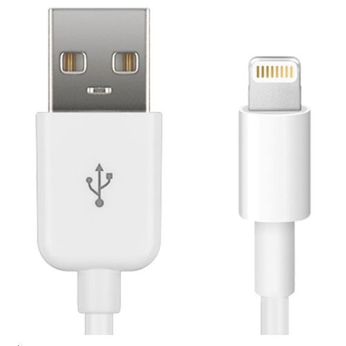 MicroConnect - Lightning Cable MFI 1m, White - Câbles Lightning
