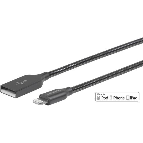 eSTUFF - Lightning Cable MFI 1,5m Steel - Câbles Lightning