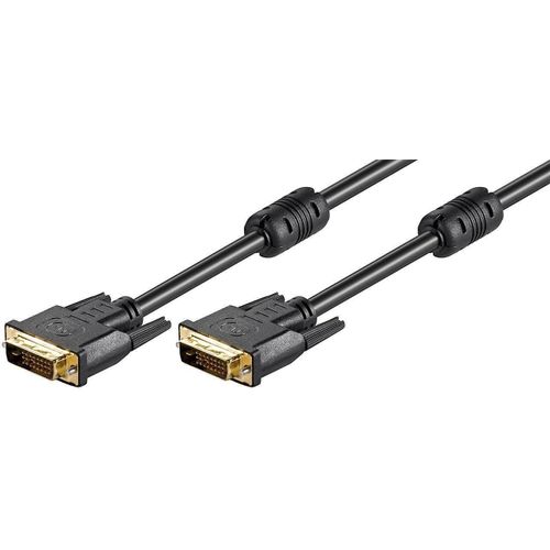 MicroConnect - DVI-D 24+1-pin w. Ferrit, M-M - Câbles DVI