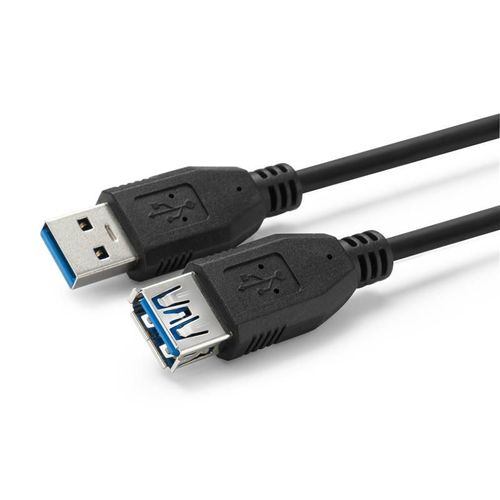 MicroConnect - USB3.0 A-A 2m M-F, Black - Câbles USB