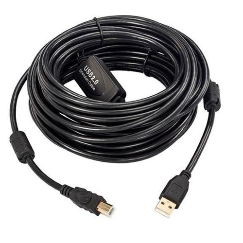 MicroConnect - Active USB 2.0 A-B Cable, 5m - Câbles USB