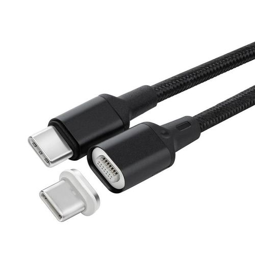 MicroConnect - USB-C Magnet Cable, 1m, Black - Câbles USB