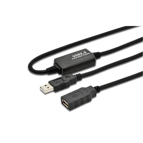 MicroConnect - Active USB 2.0 ext. cable, 20m - Câbles USB