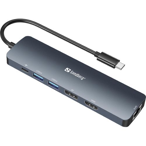 Sandberg - USB-C 8K Display Dock - Interface Hubs