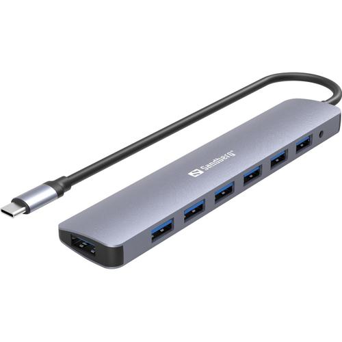 Sandberg - USB-C to 7 x USB 3.0 Hub - Interface Hubs